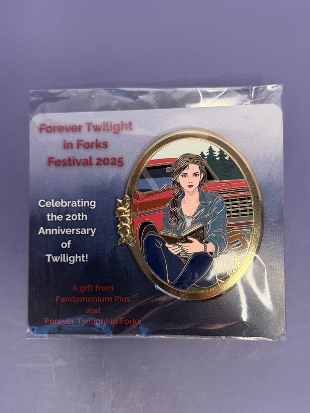 Forever Twilight in Forks Festival 2025 Commemorative Enamel Pin